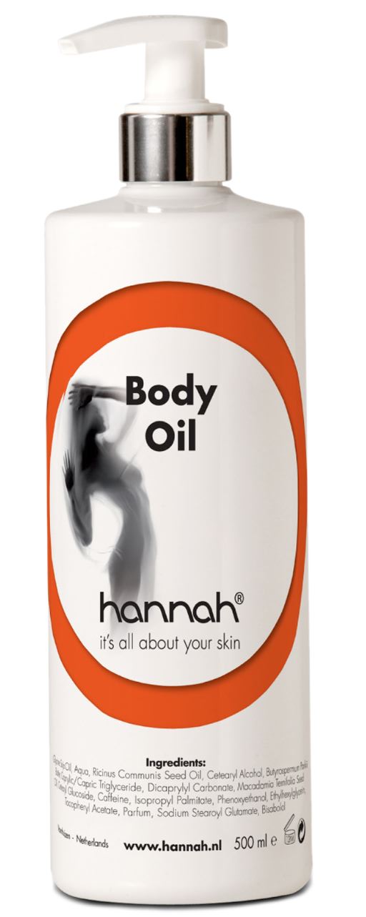 Hannah body oil  € 42,00/500 ml | € 15,00/100 ml